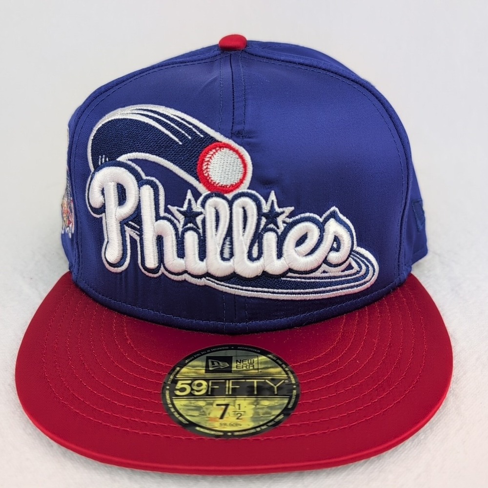 NEW ERA 5950 FITTED HAT PHILADELPHIA PHILLIES FULL SATIN SIDE PATCH 7-1/2